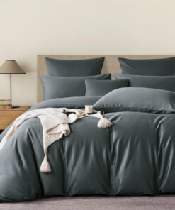 Mako Satin Bettwäsche 100% Baumwolle Glänzend Weich Seidig Atmungsaktiv 155x220 OEKO-TEX