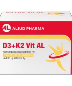 D3 + K2 DuoProtect Vit AL 1000 I.E. / 80 µg, 30 Kapseln: Vitamin D und K für normale Immunfunktion & Muskelausbildung, N
