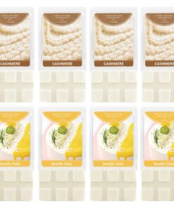 SCENTORINI Duftwachs für Duftlampe - Kaschmir und Vanille Kuchen Duft, 8 Stück | SCENTORINI Sojawachs Wax Melt - Duftwa