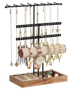 Gowkeey Schmuckständer, Schmuckhalter, Schmuckorganizer mit Ringbasis für Ringe, Uhren und Armbänder (A) Gowkeey Schmu