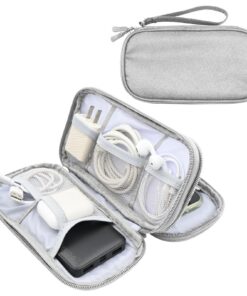 Tking Universal Kabelorganizer Tasche für Reise und Elektronik Zubehör - Wasserdicht, Verschleißfest und mit Ladekabel-G