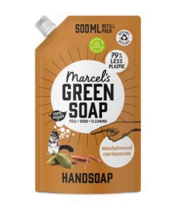 Marcel's Grün Seife Sandelholz & Kardamom - Flüssigseife Nachfüllpack - Umweltfreundliche Flüssigseife für Veganer - 97%