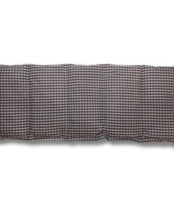 Franzis Nähstube 100% Baumwoll-Körnerkissen für Schmerzlinderung 50x20cm kariert braun Wärmekissen für Mikrowelle und Kä