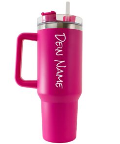 Tumbler Trinkbecher mit Strohhalm + Thermobecher hält warm und kühl + praktisch für Arbeit und Outdoor Aktivitäten + ein