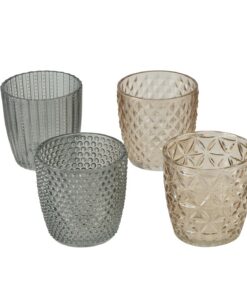 Wackadoo Windlicht Set 4 Teilig: Boho Dekor für Garten und Wohnzimmer