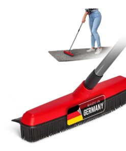 Novaliv Automobilschleifuhr mit Teleskopgummistiel für Drinnen & Parkett Bodenabrieb Wunderbesen