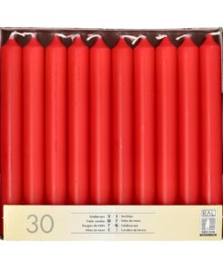 30 Rotunde Kerzen Ø 2,15 cm · 19,6 cm - Popular für Zimtspaß - ideal zum Dekorieren