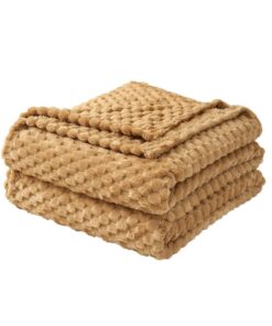 Good Nite Flanelldecke Herbst Winter für Alle Jahreszeiten OEKO-TEX STANDARD 100 Warm und Gemütlich(150x200cm Beige) G
