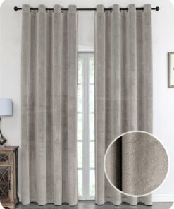 BEAUTEX Samt Vorhänge für Verdunkelung und Blickdichte, ideal für Wohnzimmer und Schlafzimmer (OEKO-TEX) | BEAUTEX Samt
