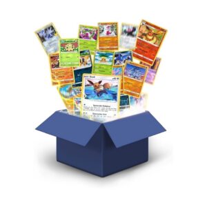 Pokémon Karten 100 Stücks – 80x Common/Uncommon + 20x Energiekarten + Zufällige Auswahl + Heartforcards® Versandschutz