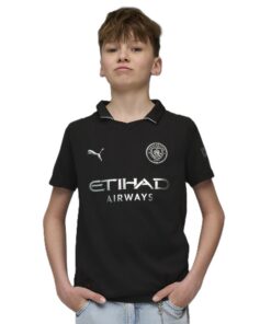 PUMA Kinder MCFC Away Jersey Replica Juniorgröße Trendige Fußball-Trikot