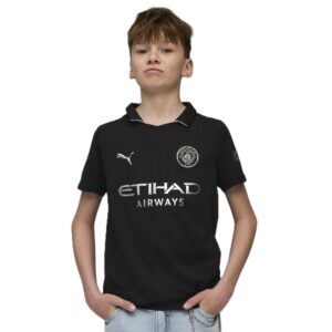 PUMA Kinder MCFC Away Jersey Replica Juniorgröße Trendige Fußball-Trikot