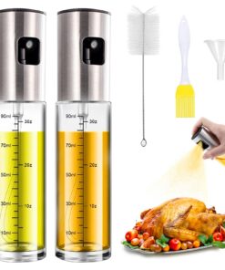Honnesserry Stärkter Öl-Sprühser 2 Stück, 100ml Öl-Sprühflasche, Salat-Ölspray für BBQ und Küche in der Küche