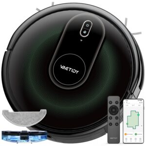 Vactidy Nimble T8 Saugroboter mit Wischfunktion, hautnah saugt und wischt, ideales Haustieruntersetzug 120Min Laufzeit,