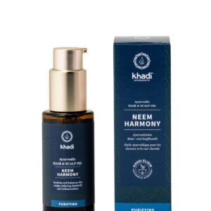KHADI NEEM HARMONY Haaröl -aktiv gegen Schuppen, Juckreiz & trockene Kopfhaut - 100% natürlich, pflanzlich, vegan & sili
