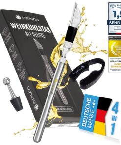 Dimono® Doppelwandiger Thermo Weinkühler 4 in 1 für Wein Sekt Champagner