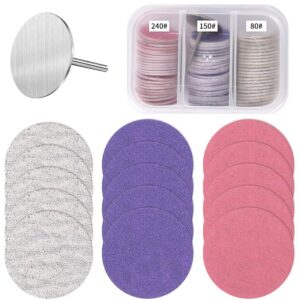 60 Stück OHREN Pediküre Set 80/180/240 Grit Schleifpapier für Fuß Nagelfräser | OHREN 60 Stück 80/180/240 Grit Schleifp