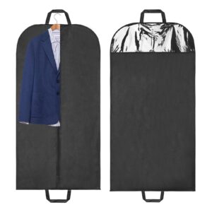 Zweifacher Kleidersack Anzug, Schwarz, Reisebereit, Klappbar (Schwarz)