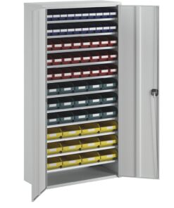 Stemo | Magnesenschrank mit Regalen für Büro | Büroangestellte | Im Büro verwenden | 1970 x 1000 x 450 mm | 71 Farbige R