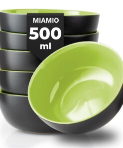MIAMIO Müslischalen Set - Gross, EssIG, Familienfreundlich - Le Papillon Kollektion