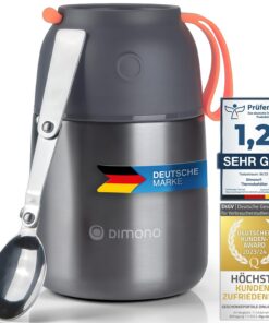 Dimono® Thermobehälter aus Edelstahl Lunch-Box To-Go 500 ml