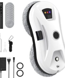 EagerMinds Fensterputzroboter Automatischer, für Innen-und Außensäule (A) EagerMinds 5600Pa Fensterreiniger Elektrisch