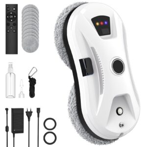 EagerMinds Fensterputzroboter Automatischer, für Innen-und Außensäule (A) EagerMinds 5600Pa Fensterreiniger Elektrisch