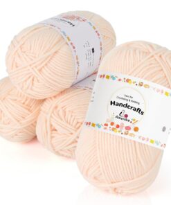 Aeelike Ultraweiche Garn zum Häkeln 200g, Polyacryl Häkelgarn von Pullover, Hautfarbe für Mütter und Babys