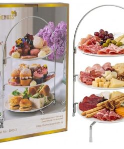 Etagere 3 Etagen platzsparend für 20–28 cm Teller Serviergestell