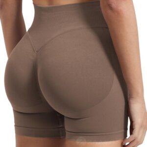 ZAAYO Damen Sport Shorts - Nahtlose Booty Liftung - 4,5" Scrunch - Fitness Short - Perfekt für Workouts und Trainingsess