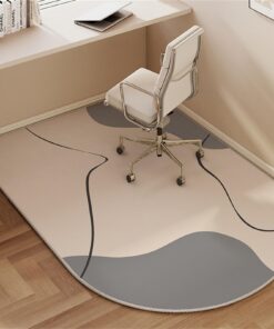 Highdi Bürostuhl Bodenschutzmatte, Kratzfest und rutschfest für Parkett (Grau, 90x120cm) Highdi Kratzfeste Bürostuhl U