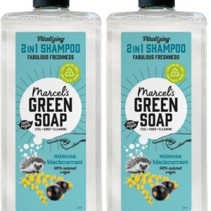 Marcel's Green Soap Shampoo für Haare - Naturlich & Vegan - Sanfte Pflege - 300ml - Mimose und Schwarze Johannisbeere Du