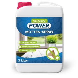 Gerobug Motten-Spray 3000 ml - Effektives Mittel gegen Lebensmittelmotten und Kleidermotten - Ideale Mottenabwehr für Kü