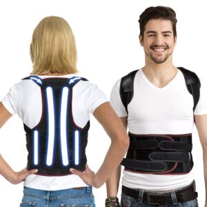 KEVIAN Rücken Geradehalter Verstellbar, Schmerzlinderung für Damen und Herren, Verbesserung der Körperhaltung (Large)