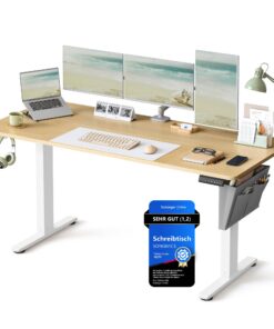 SONGMICS Höhenverstellbar elektrisch, Büro, Verstellbar für 4 Höhen, Memory-Funktion LSD136Y01 SONGMICS Höhenverstellb
