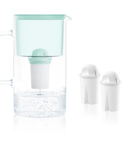 Wessper Wasserfilter Kanne Glas 3L, AQUA CLASSIC Filter, für Trinkwasser, Kompatibel mit Brita Classic | Wessper Wasser