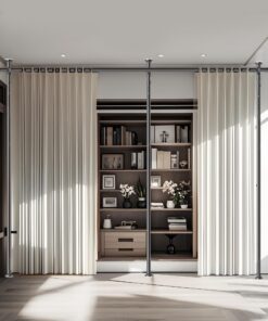 FoundGo Paravent Raumteiler Verstellbar für Wohnzimmer und Schlafzimmer inkl. Deutschsprachiger Anleitung B 280 x H 317