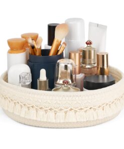Makrame Dekor Halter für Kosmetik-Makonen Organisator | Boho Décor Seilkorb für-makeover Schreibtisch-Aufbewahrung | Ma