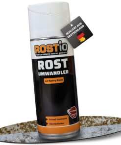 Rostio Rostwandler Spray - farblos - Epoxidharz-Basis - temperatureständig bis 180 °C - farbloses Protection - überlacki