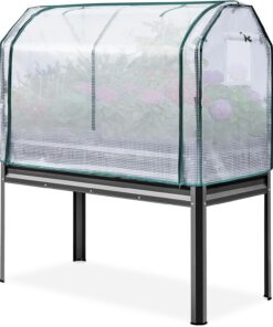 KING BIRD Hochbeet Metall Pflanzkasten für Frühbeet und Kräuterbeet Garden Balkon Terrasse (122x61x42cm) KING BIRD Met