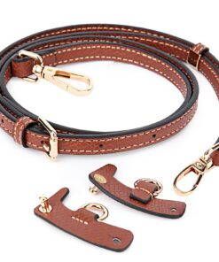 UTOMAG Brauner Schultergurt aus Leder für Damen und Longchamp-Taschen, verstellbar und praktisch, perfekt für Business-