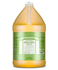 Dr. Bronners 18-in-1 Organic Flüssigseife Grüner Tee | Bio Öle Fair Trade | 3800 ml Duschgel Shampoo Handseife