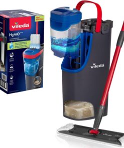 Vileda H2PrO Bodenwischer Set mit Eimer| 100% Trennung Frisch- und Schmutzwasser| Hygienischer Reinigungssystem mit Mikr