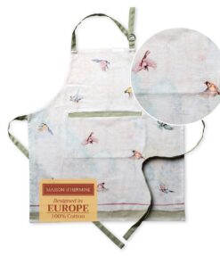 Maison d' Hermine verstellbare Schürze, 100% Baumwolle, OEKO-TEX, Damen & Herren, Kochtuch mit Mitteltasche