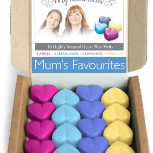 Mamas Favoriten Gemischte Wachsschmelzen für den Muttertag herzförmiger Duft Geschenkset 16 x 5g