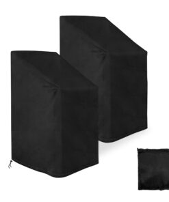 2er-Set Gartenstuhl-Abdeckung – wasserdicht, UV-beständig & winterfest, 120 x 75 x 75 cm