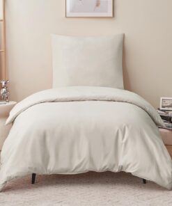 RUIKASI 140x200 Bettwäsche Beige für romantische Schlafzimmer in moderner Qualität