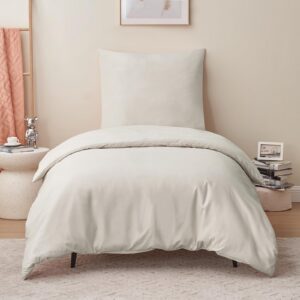 RUIKASI 140x200 Bettwäsche Beige für romantische Schlafzimmer in moderner Qualität