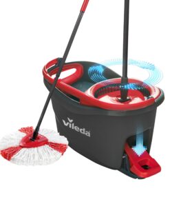 Vileda Bodenwischer mit Teleskopstiel, Mikrofaser Moppkopf und OEKO-TEX für Hochwertiges Reinigen | Vileda Mikrofaser M