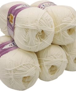 55% Baumwolle Ilkadim Export Strickwolle Gold uni (creme 62) 500g | uni (creme 62) 55% Baumwolle Ilkadim Export Strickg